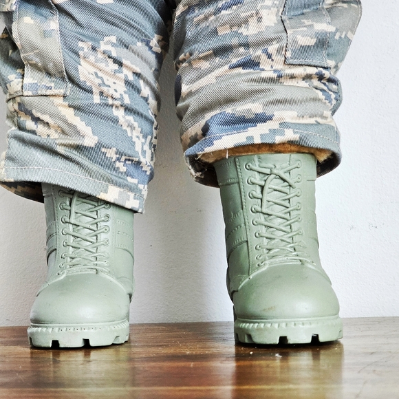 Bear Force of America 21" USAF Air Force Military Teddy Bear 1989 Ira Green Camo - Picture 8 of 11